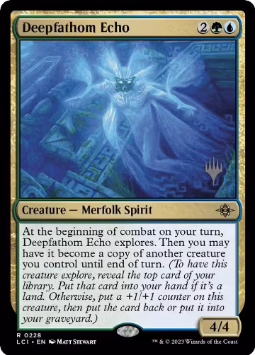 Deepfathom Echo (228), Promo Pack: The Lost Caverns of Ixalan — Magic card price