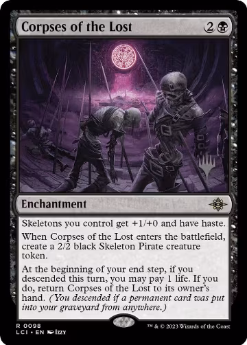 Corpses of the Lost (98), Promo Pack: The Lost Caverns of Ixalan — Magic card price
