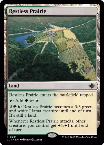 Restless Prairie (281), Promo Pack: The Lost Caverns of Ixalan — Magic card price