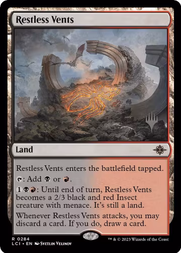 Restless Vents (284), Promo Pack: The Lost Caverns of Ixalan — Magic card price