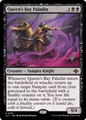 Queen's Bay Paladin (115), Promo Pack: The Lost Caverns of Ixalan — Magic card price
