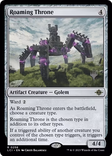 Roaming Throne (258), Promo Pack: The Lost Caverns of Ixalan — Magic card price