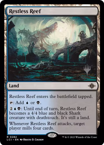 Restless Reef (282), Promo Pack: The Lost Caverns of Ixalan — Magic card price