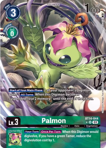 Palmon (Alternate Art) (BT14-044 SR), Blast Ace — Digimon card price
