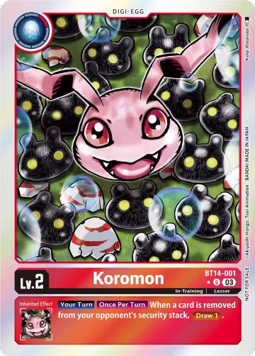 Koromon (Blast Ace Box Promotion Pack) (BT14-001 U), Blast Ace — Digimon card price