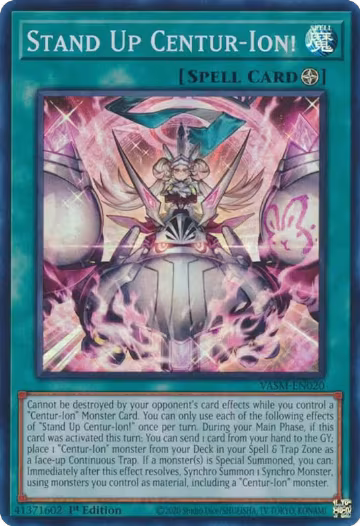 Stand Up Centur-Ion! (VASM-EN020), Valiant Smashers — Yu-Gi-Oh! card price