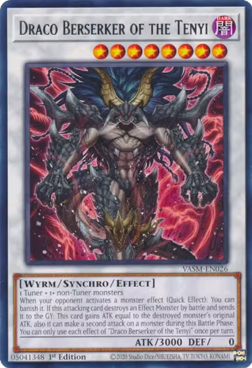 Draco Berserker of the Tenyi (VASM-EN026), Valiant Smashers — Yu-Gi-Oh! card price