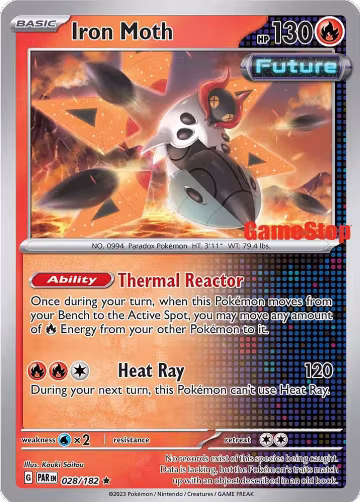 Iron Moth - 028/182 (Gamestop Promo) (028/182), Miscellaneous Cards & Products — Pokémon card price