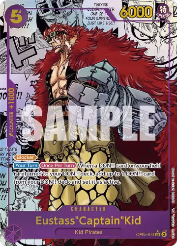 Eustass"Captain"Kid (Alternate Art) (Manga) (OP05-074), Awakening of the New Era — One Piece card price