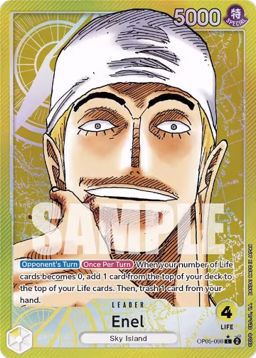 Enel (098) (Alternate Art) (OP05-098), Awakening of the New Era — One Piece card price