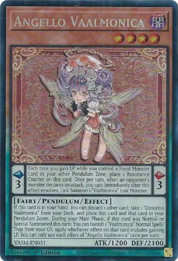 Angello Vaalmonica (CR) (VASM-EN031), Valiant Smashers — Yu-Gi-Oh! card price