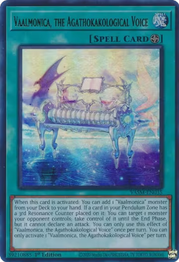 Vaalmonica, the Agathokakological Voice (VASM-EN035), Valiant Smashers — Yu-Gi-Oh! card price