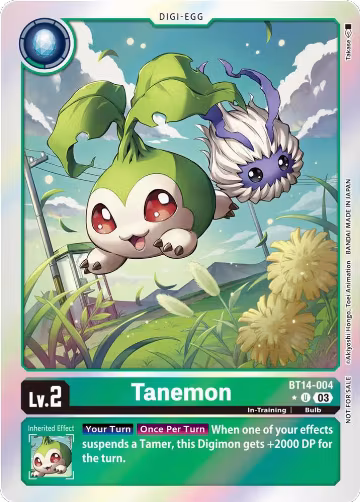Tanemon (Blast Ace Box Promotion Pack) (BT14-004 U), Blast Ace — Digimon card price