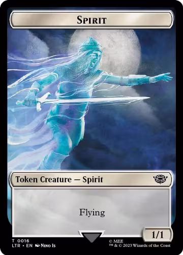 Spirit // Food (0024) Double-Sided Token (Surge Foil) (16 // 24), Universes Beyond: The Lord of the Rings: Tales of Middle-earth — Magic card price