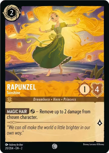 Rapunzel - Sunshine (20/204), Rise of the Floodborn — Lorcana card price