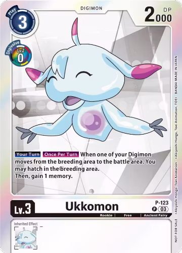 Ukkomon - P-123 (Tamer Party Pack -The Beginning- Ver. 2.0) (P-123 P), Digimon Promotion Cards — Digimon card price
