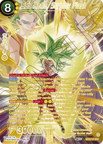 SS2 Kefla, Surging Flash (SPR) (BT23-127), Perfect Combination — DB Super card price