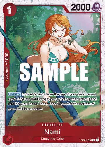 Nami - OP01-016 (Ultra Deck: The Three Captains) (OP01-016), One Piece Promotion Cards — One Piece card price