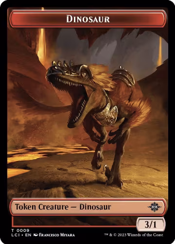 Dinosaur Token (0009) (9), The Lost Caverns of Ixalan — Magic card price