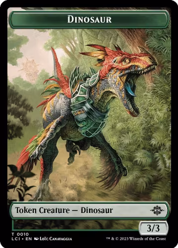 Dinosaur Token (0010) (10), The Lost Caverns of Ixalan — Magic card price