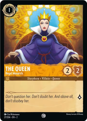 The Queen - Regal Monarch (27/204), Rise of the Floodborn — Lorcana card price