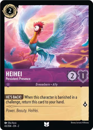 HeiHei - Persistent Presence (43/204), Rise of the Floodborn — Lorcana card price