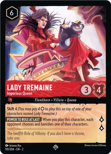 Lady Tremaine - Imperious Queen (110/204), Rise of the Floodborn — Lorcana card price