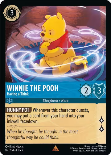 Winnie the Pooh - Having a Think (161/204), Rise of the Floodborn — Lorcana card price