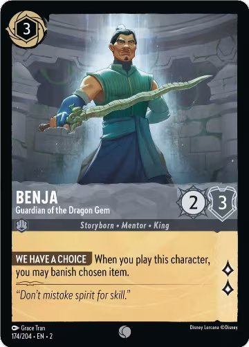 Benja - Guardian of the Dragon Gem (174/204), Rise of the Floodborn — Lorcana card price
