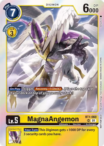 MagnaAngemon - BT1-060 (Blast Ace Double Pack Set) (BT1-060 SR), Release Special Booster 1.0 — Digimon card price