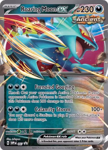 Roaring Moon ex - 067 (067), Scarlet & Violet Promo Cards — Pokémon card price