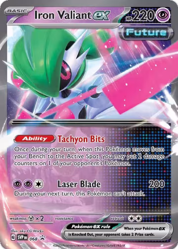 Iron Valiant ex - 068 (068), Scarlet & Violet Promo Cards — Pokémon card price