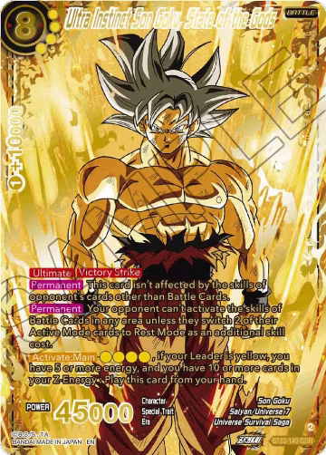Ultra Instinct Son Goku, State of the Gods (GDR) (BT23-140), Perfect Combination — DB Super card price