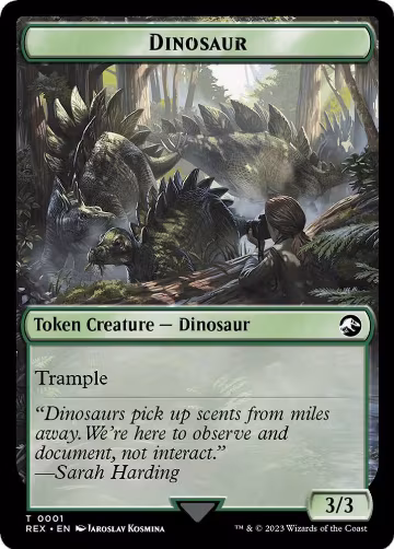 Dinosaur Token (1), Universes Beyond: Jurassic World Collection — Magic card price