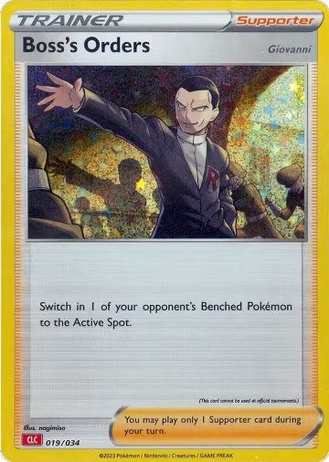 Boss's Orders [Giovanni] (CLC) (019/034), Trading Card Game Classic — Pokémon card price