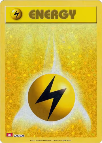 Basic Lightning Energy (034/034), Trading Card Game Classic — Pokémon card price