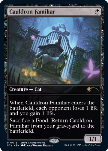 Cauldron Familiar (18), Game Day & Store Championship Promos — Magic card price