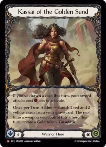 Kassai of the Golden Sand (HVY090), Heavy Hitters — Flesh & Blood card price