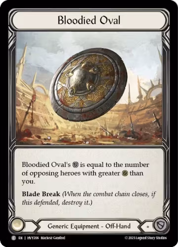 Bloodied Oval (HVY206), Heavy Hitters — Flesh & Blood card price