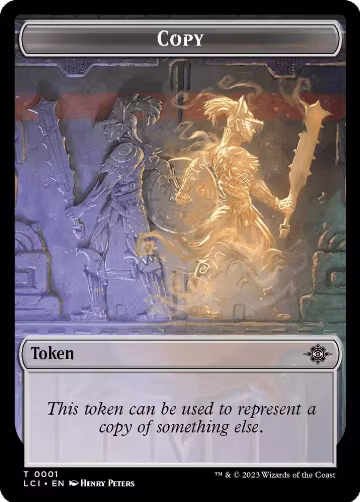 Copy // Dinosaur (0001) Double-Sided Token (1 // 1), The Lost Caverns of Ixalan — Magic card price
