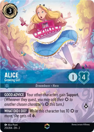 Alice - Growing Girl (Enchanted) (213/204) — card price