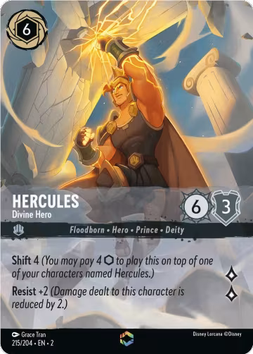 Hercules - Divine Hero (Enchanted) (215/204) — card price