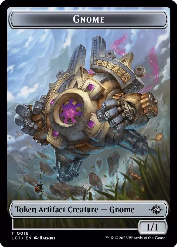 Gnome // Golem Double-Sided Token (16 // 13), The Lost Caverns of Ixalan — Magic card price