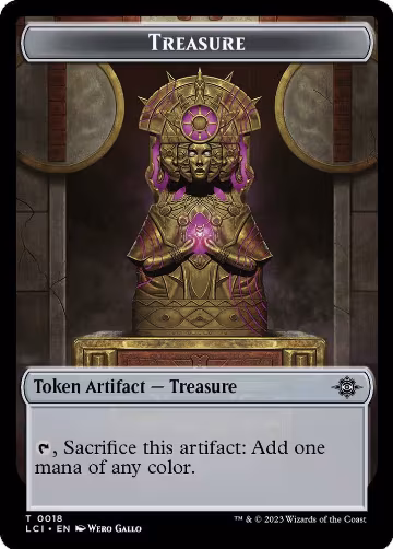 Treasure (0018) // Merfolk Double-Sided Token (18 // 5), The Lost Caverns of Ixalan — Magic card price