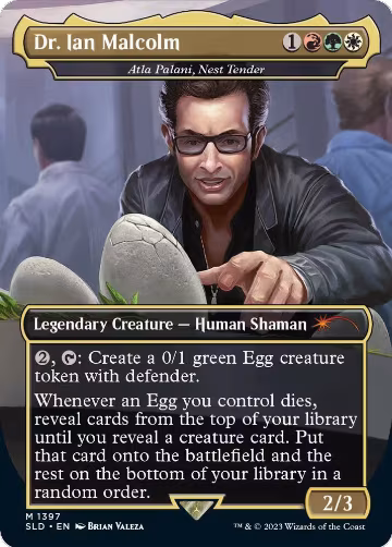 Dr. Ian Malcolm - Atla Palani, Nest Tender (1397), Secret Lair Drop Series — Magic card price