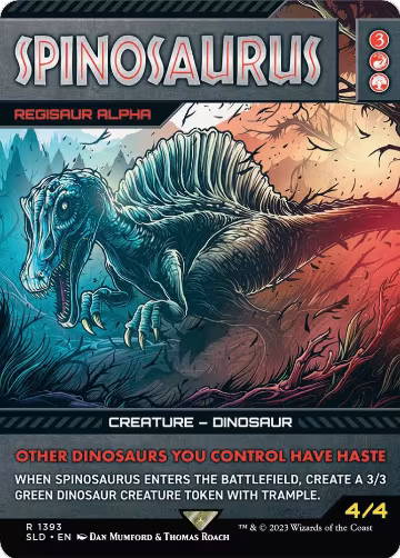 Spinosaurus - Regisaur Alpha (1393), Secret Lair Drop Series — Magic card price