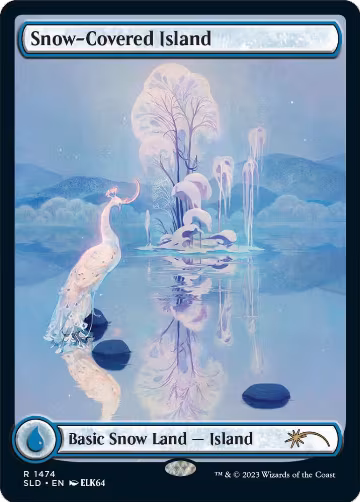 Snow-Covered Island (1474) (1474), Secret Lair Drop Series — Magic card price