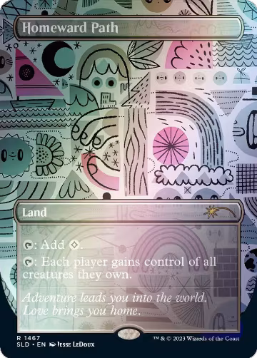 Homeward Path (1467) (Rainbow Foil) (1467), Secret Lair Drop Series — Magic card price