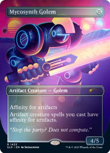 Mycosynth Golem (Rainbow Foil) (1433), Secret Lair Drop Series — Magic card price