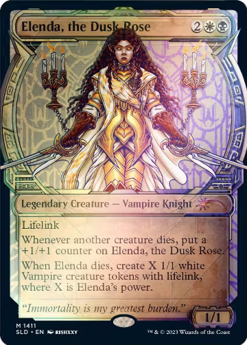Elenda, the Dusk Rose (Rainbow Foil) (1411), Secret Lair Drop Series — Magic card price